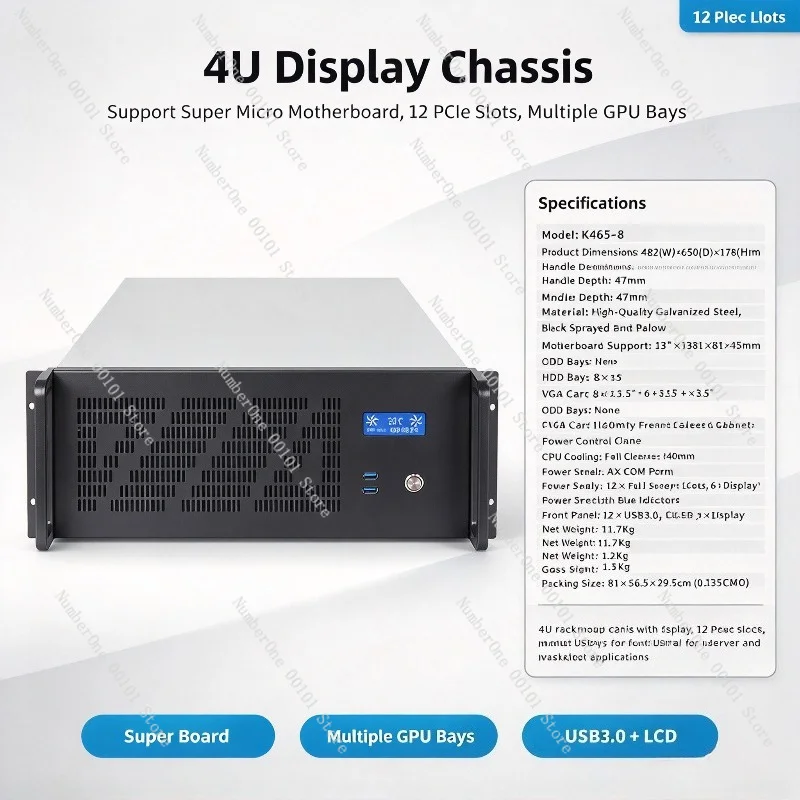 Chassis per server 4U con 12 s - Server Gpu Chassis 4U recensione e prezzo